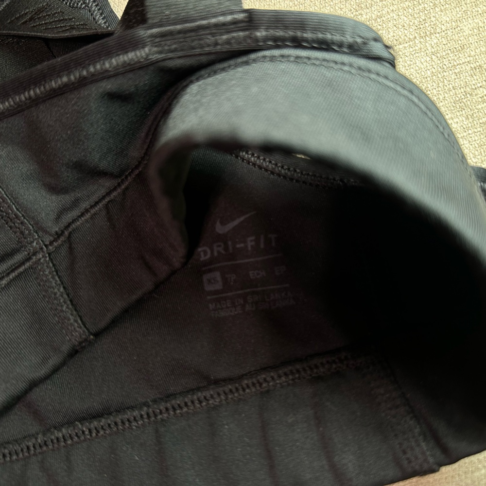Nike Black Dri-FIT Just Do It Racer Back Sports Bra X-Small - Picture 5 of 5